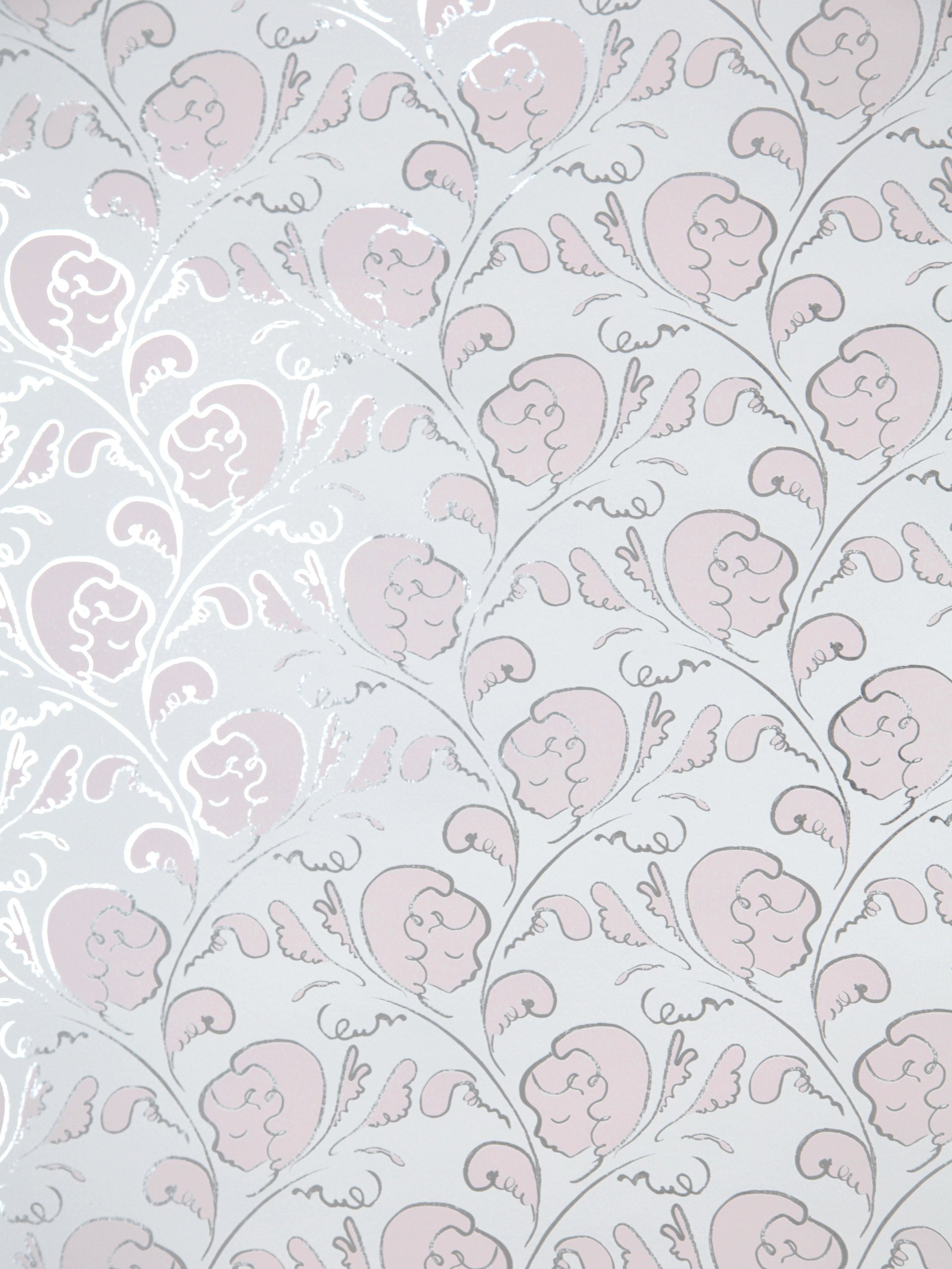 Dream silver pink wallpaper | by Polly Dunbar Decoration